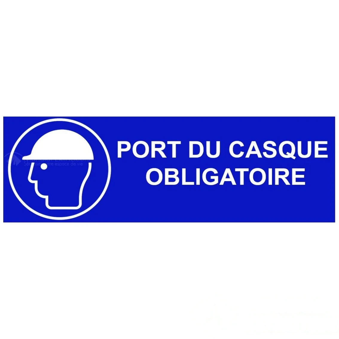 Adhésif "Casque obligatoire" - L.300 x H.100 mm