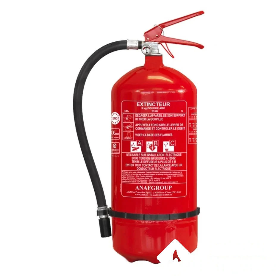 Extincteur à poudre 9 kg ABC - Marque MOBIAK — image 1