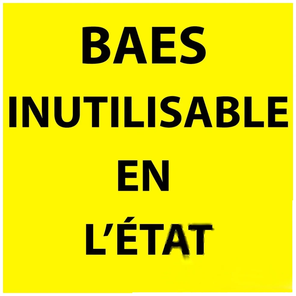 Adhésif "BAES hors service" 5 × 5 cm