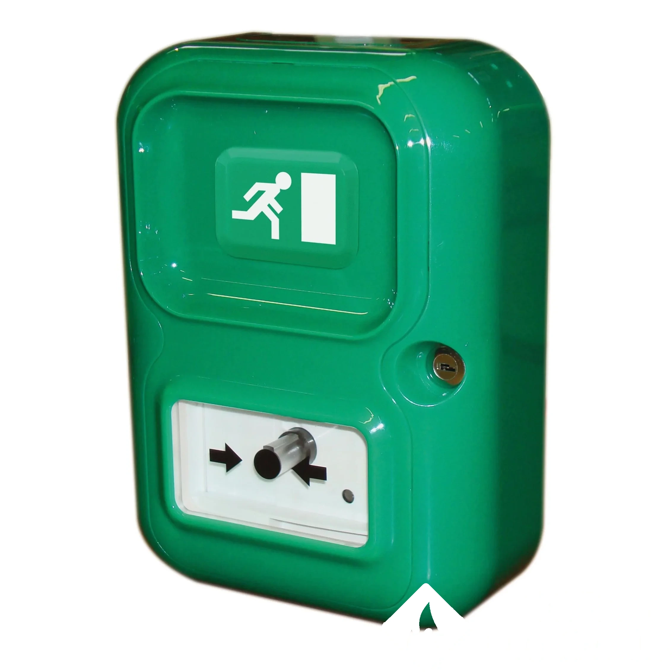 Déclencheur manuel vert avec alarme intégrée — image 1