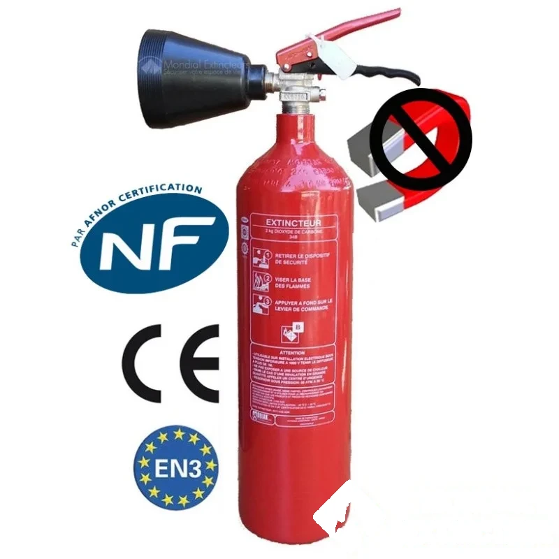 Extincteur CO₂ capacité 2 kg AMAGNÉTIQUE — image 1