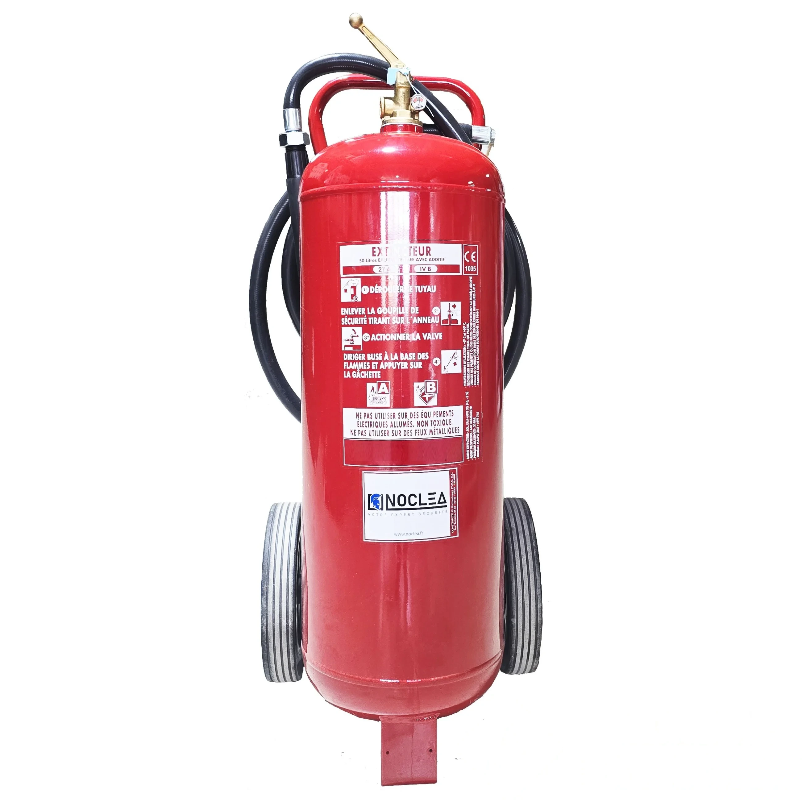 Extincteur à poudre ABC 50 kg - CE - Marque Mobiak — image 1