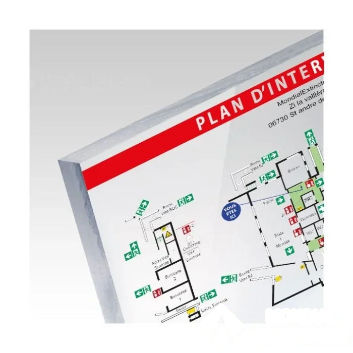 Plan d'intervention - Plexiglass - Format A3 — image 1