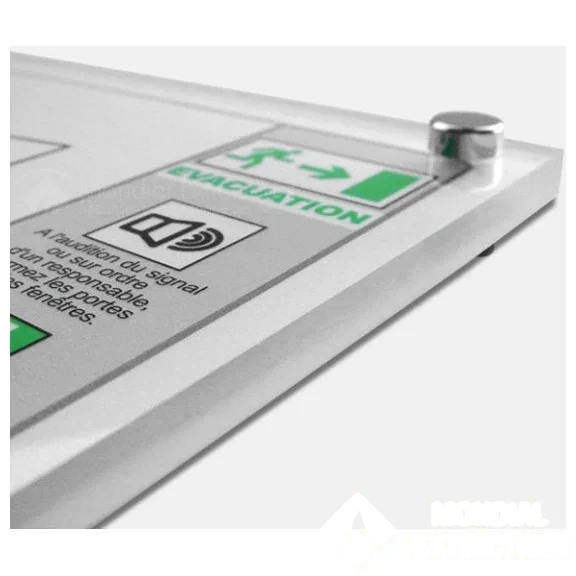 Plan d'évacuation PVC 2 mm - effet 2D+3D format A0 — image 1