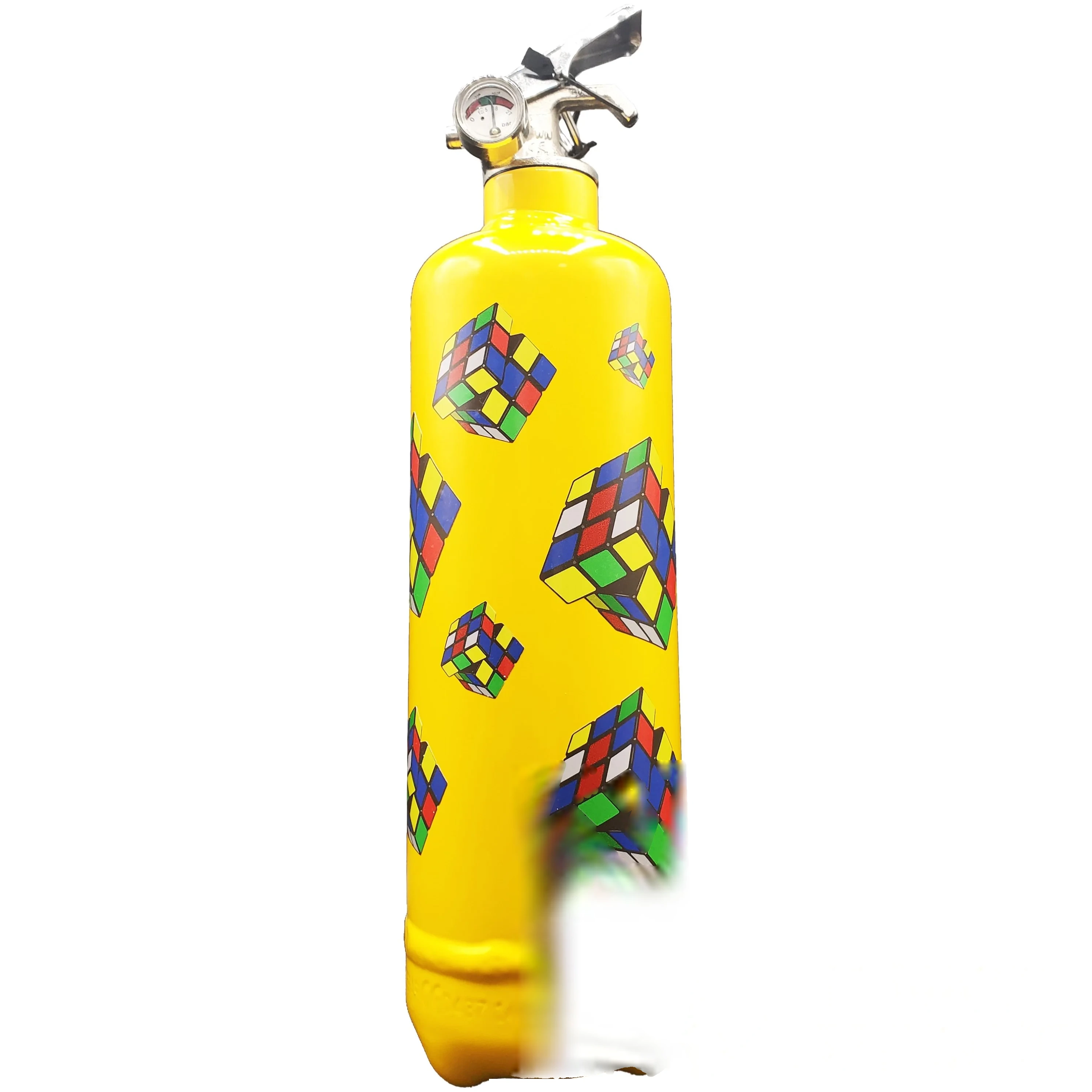 Extincteur Design "RUBIC JAUNE"