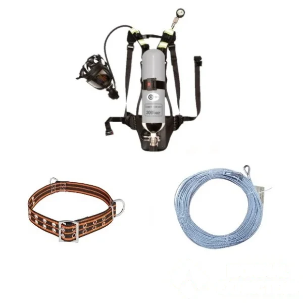 Kit Incendie Complet - Respirateur + Ceinture + Corde — image 1