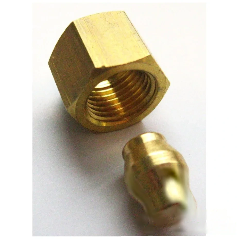 Bouchon d'obturation réseau Ø 6 mm en laiton avec écrou — image 1