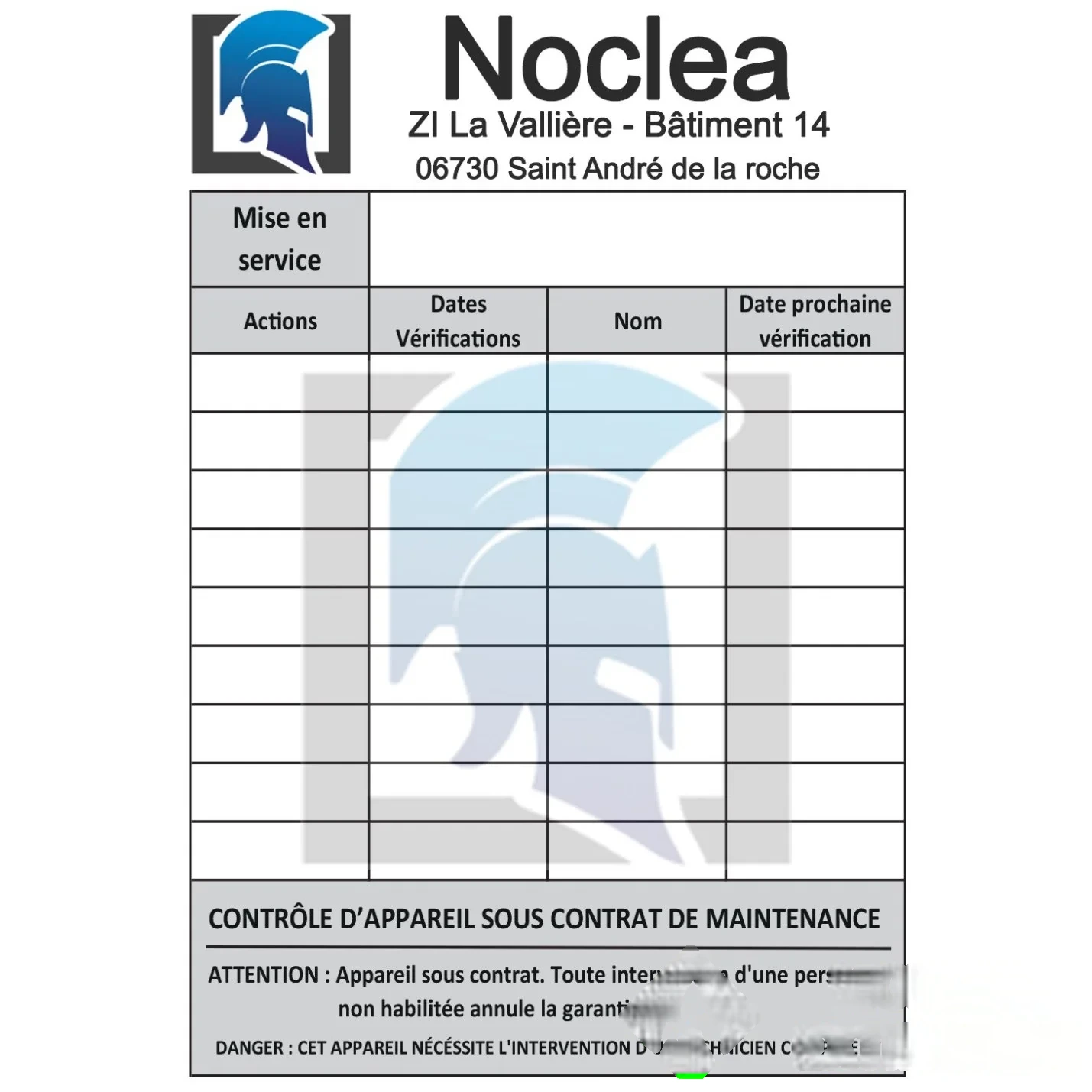 500 Étiquettes de maintenance appareillage personnalisées 90 × 120 mm — image 1