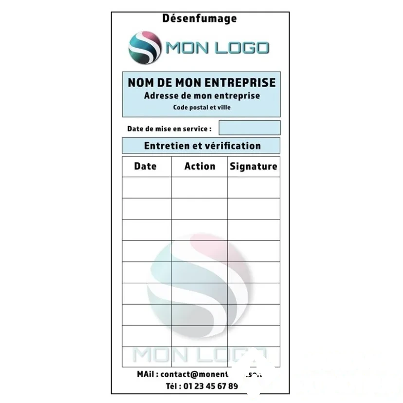 1000 étiquettes personnalisée pour "Tirer/Lâcher" de désenfumage - 9 × 4 cm — image 1