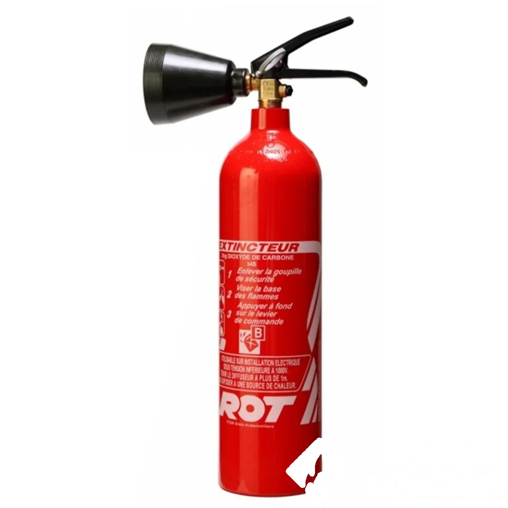 Extincteur CO₂ capacité 2 kg NF - Marque ROT