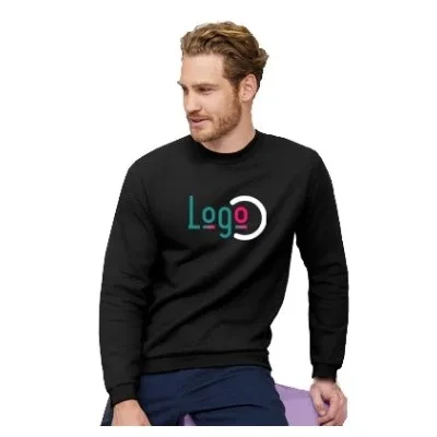 5 sweatshirts personnalisés bleus - Taille L - Flocage cœur — image 1