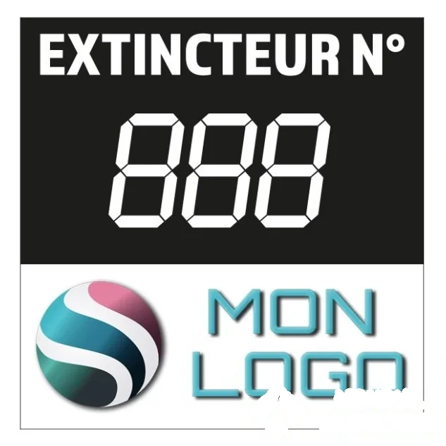 1000 étiquettes de numérotation personnalisées 5 × 5 cm - Pour extérieur — image 1
