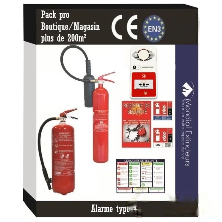21 - 9 - Kit sécurité pour bureau supérieur à 200 M²² avec alarme T4