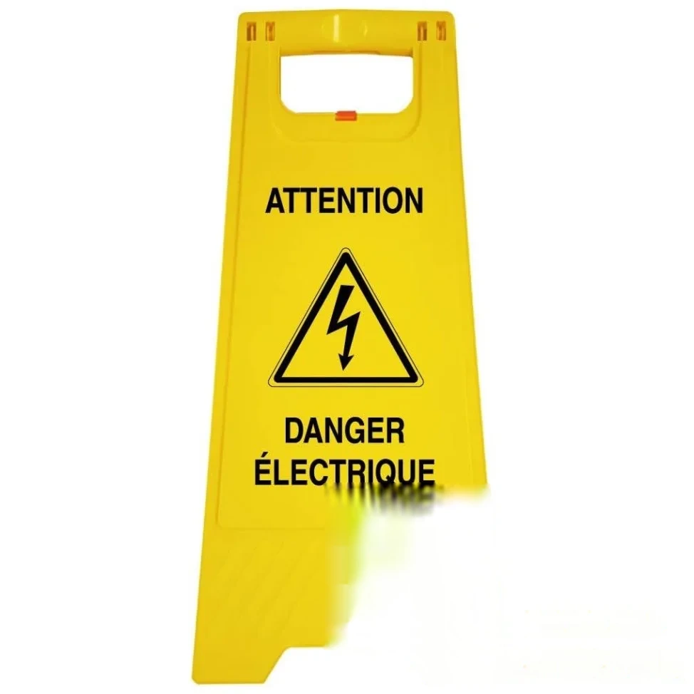 Chevalet "danger électrique" — image 1