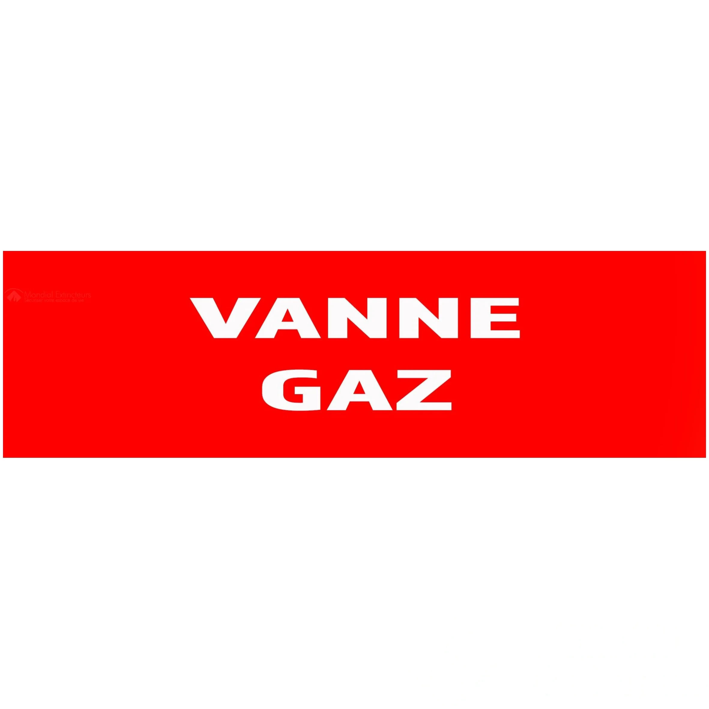 50 Panneaux "Vanne gaz" 200 mm × 60 mm — image 1