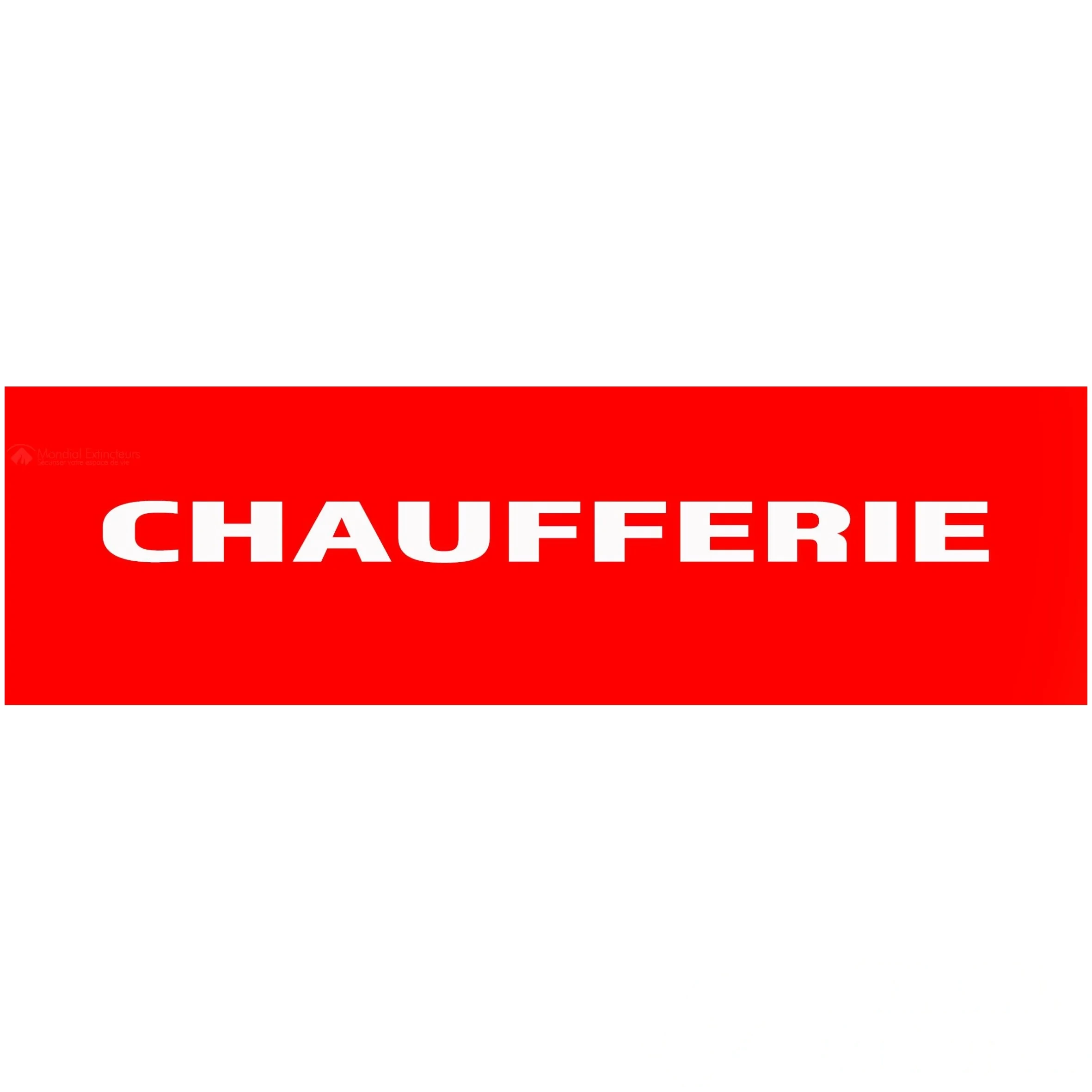 50 Panneaux "Chaufferie" 200 mm × 60 mm