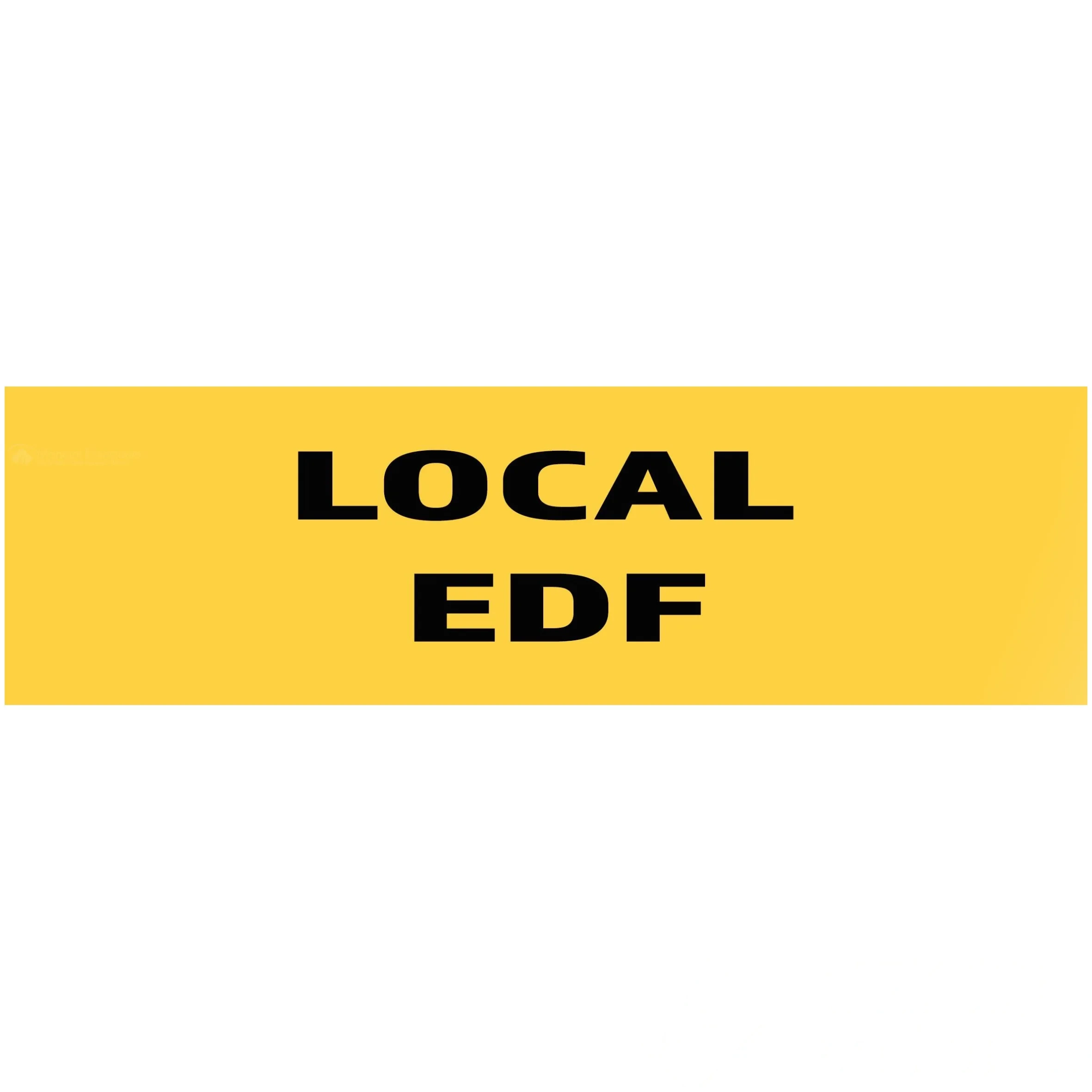 Panneau "Local EDF" 200 mm × 60 mm — image 1