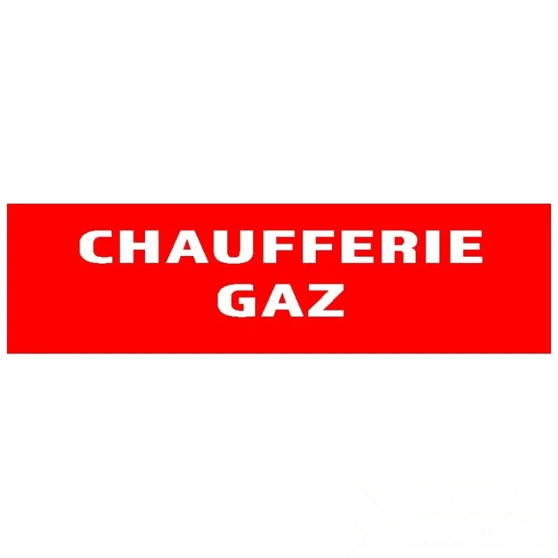 20 Panneaux "Chaufferie gaz" 200 mm × 60 mm — image 1