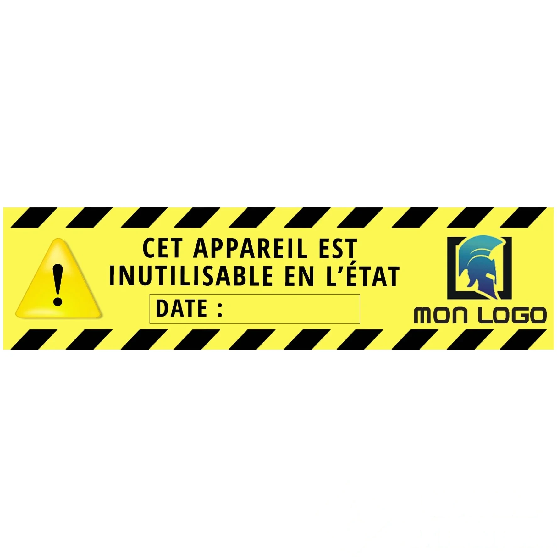20 étiquettes "APPAREIL INUTILISABLE" personnalisées - Papier — image 1