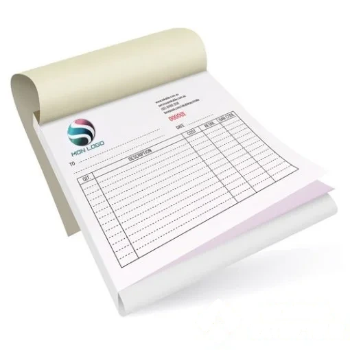 Lot de 20 Facturiers Personnalisés - Carnet autocopiant Noir et blanc — image 1