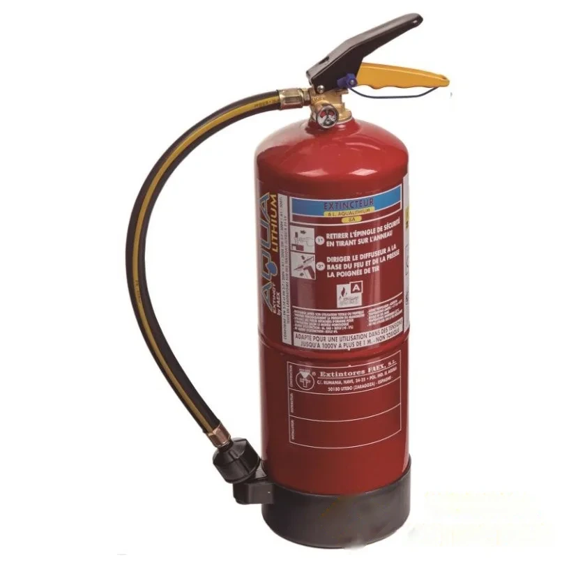 Extincteur 6 L spécial batterie LITHIUM classe "A" avec fixation