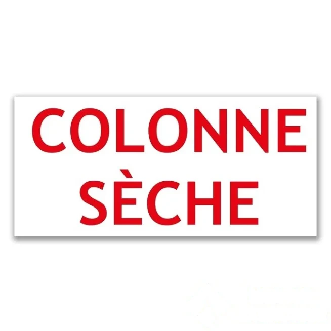 "colonne sèche" en PVC rigide 200 × 100 mm fond blanc