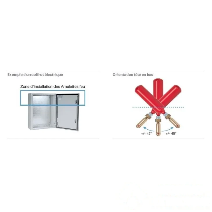 Extinction autonome avec report pour armoire électrique 0,19 m³ 68 °C — image 1