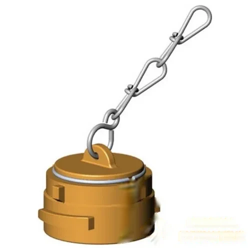 Bouchon acier à verrou avec chaînette DN40 — image 1