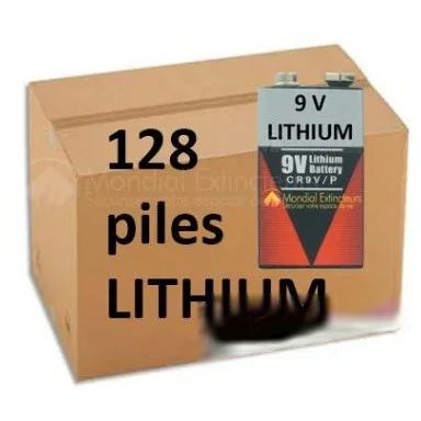 Carton de 128 piles 9 V LITHIUM — image 1