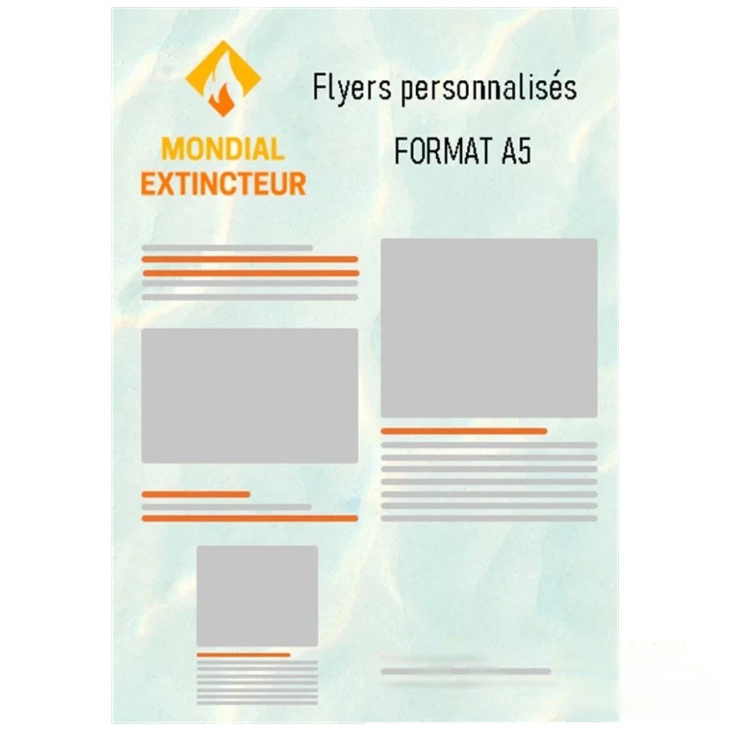 Lot de 2000 flyers de communication - Format A5 - Recto — image 1