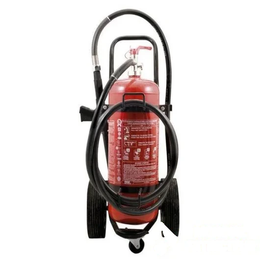 Extincteur à poudre BC capacité 50 kg sur roues - Pression Auxiliaire — image 1