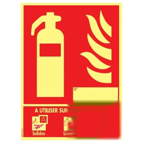 Panneau Photoluminescent PVC eau pulvérisée additif 15 × 20 cm - Classe ABF — image 1