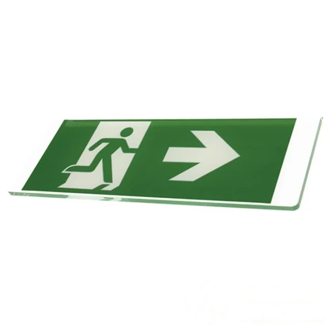 Plaque luxe sérigraphiée "LUMINA" - Flèche Droite simple Face — image 1