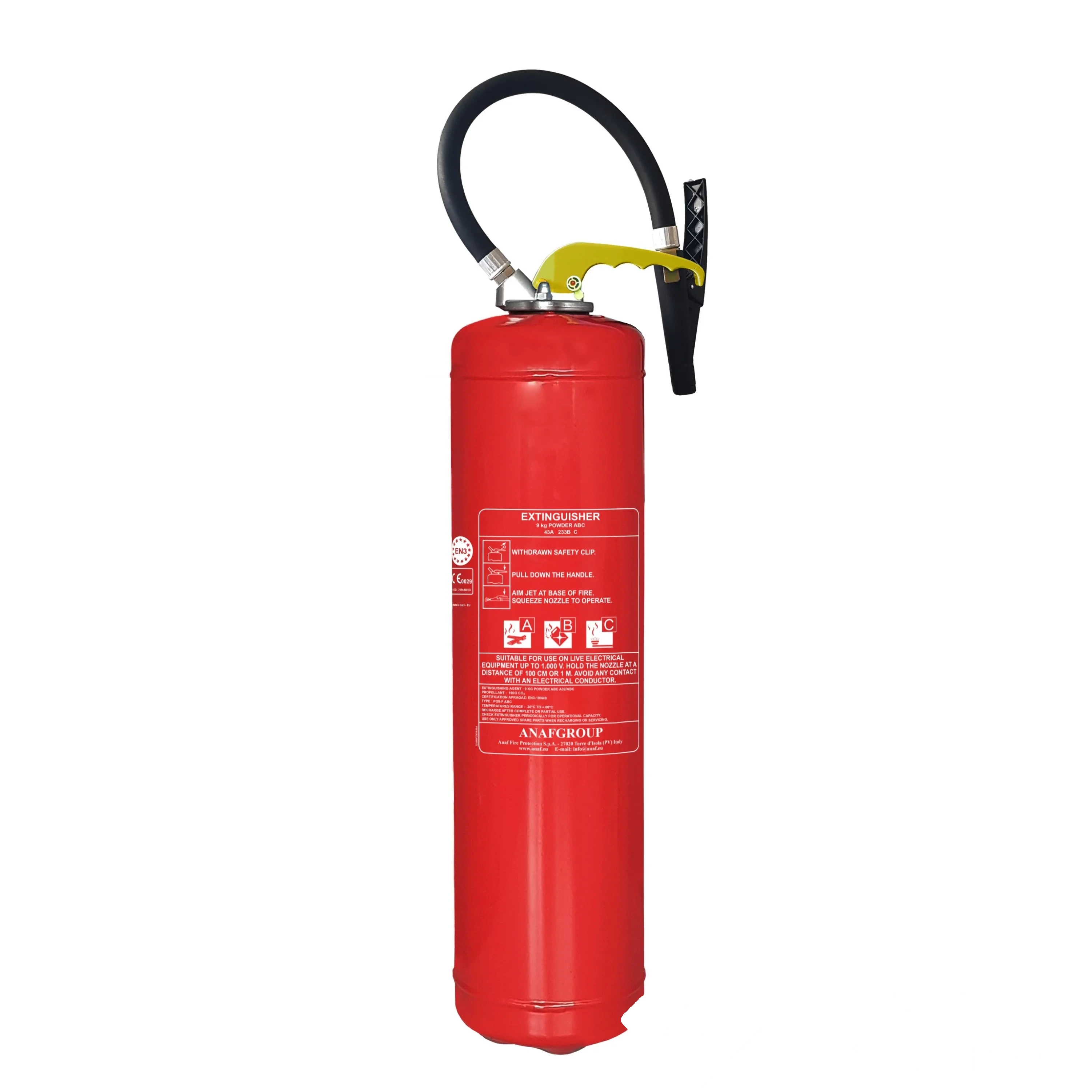 Extincteur à poudre 9 kg Poudre Pression auxiliaire N.F - Modèle 2021 — image 1