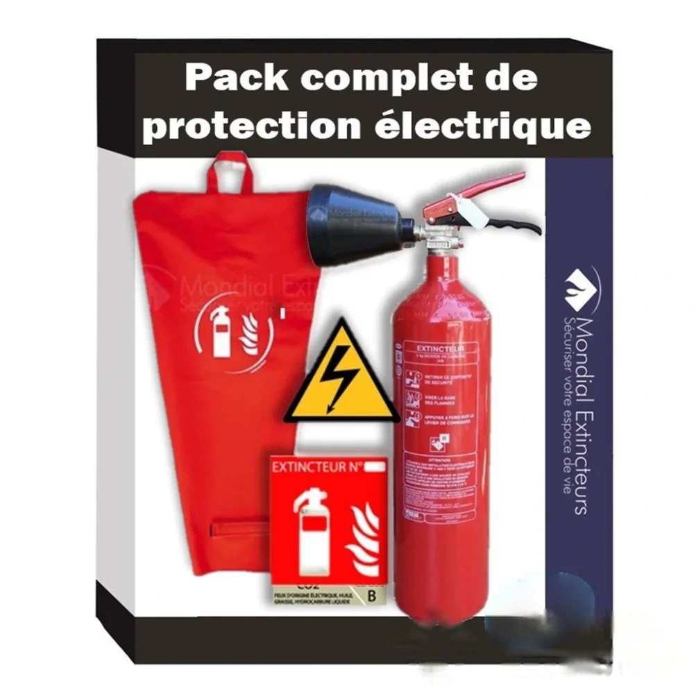 Pack protection électrique avec extincteur CO₂ — image 1