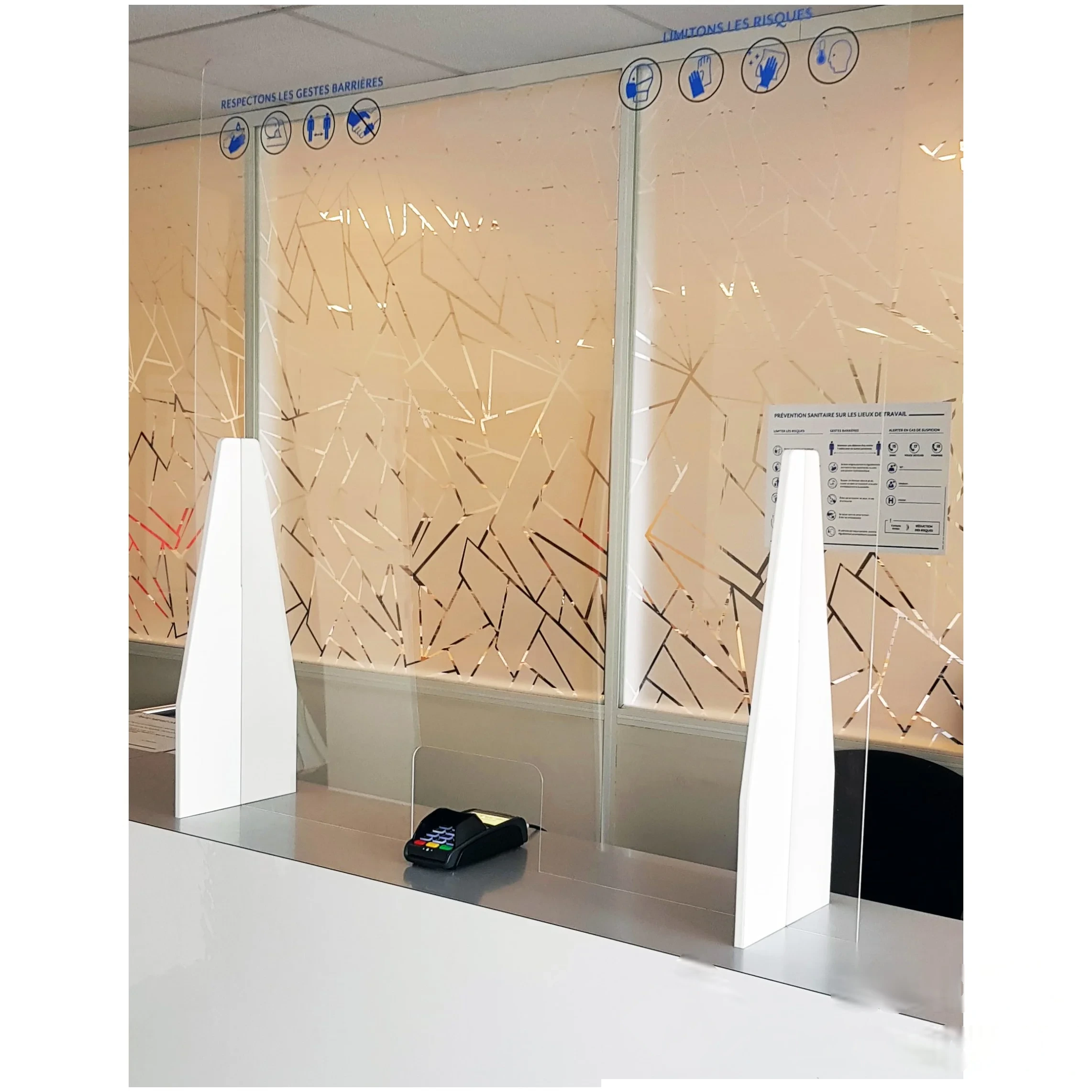 Protection pour comptoirs et bureaux 2 mm Transparent - Luxe — image 1