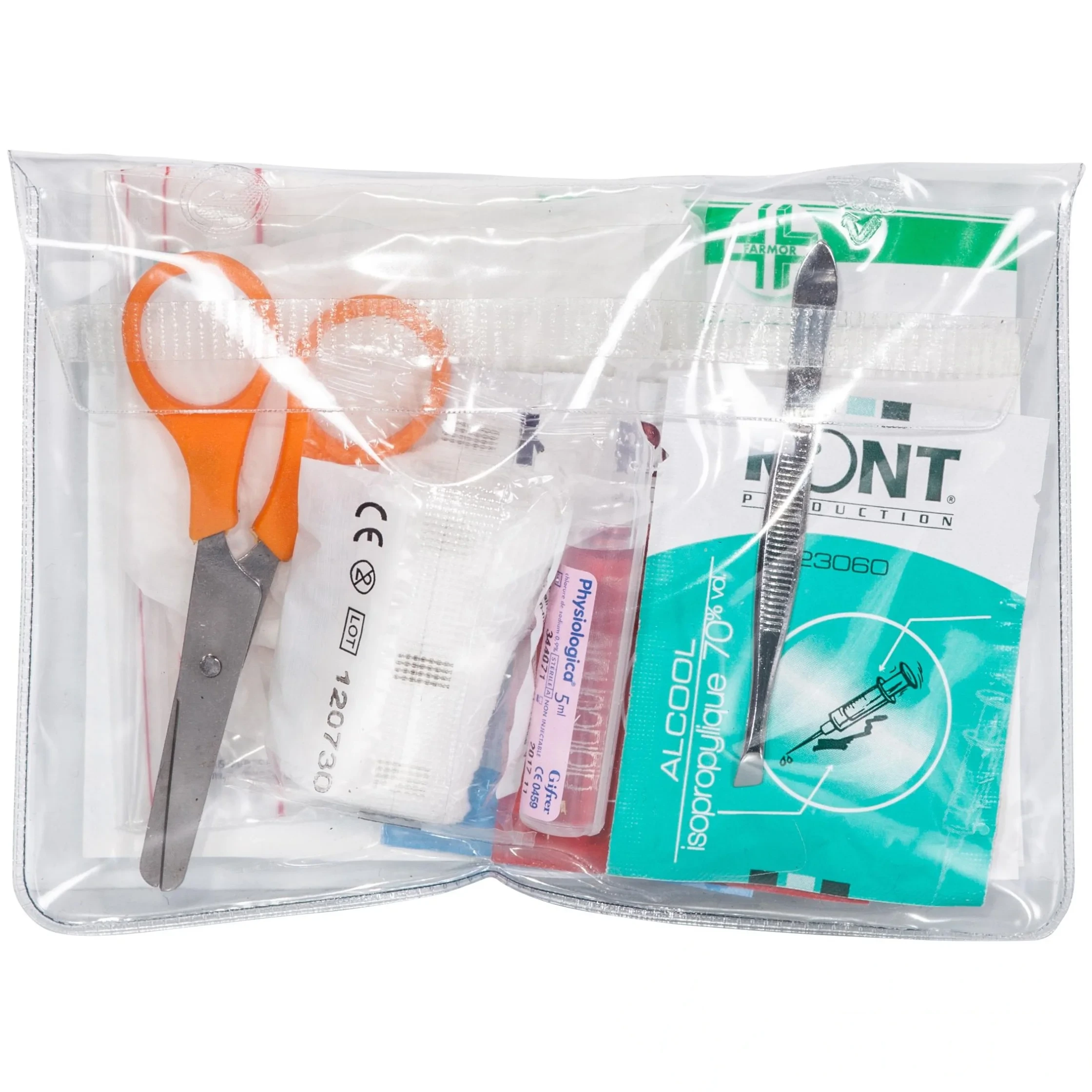 Pochette de secours individuelle transparente — image 1