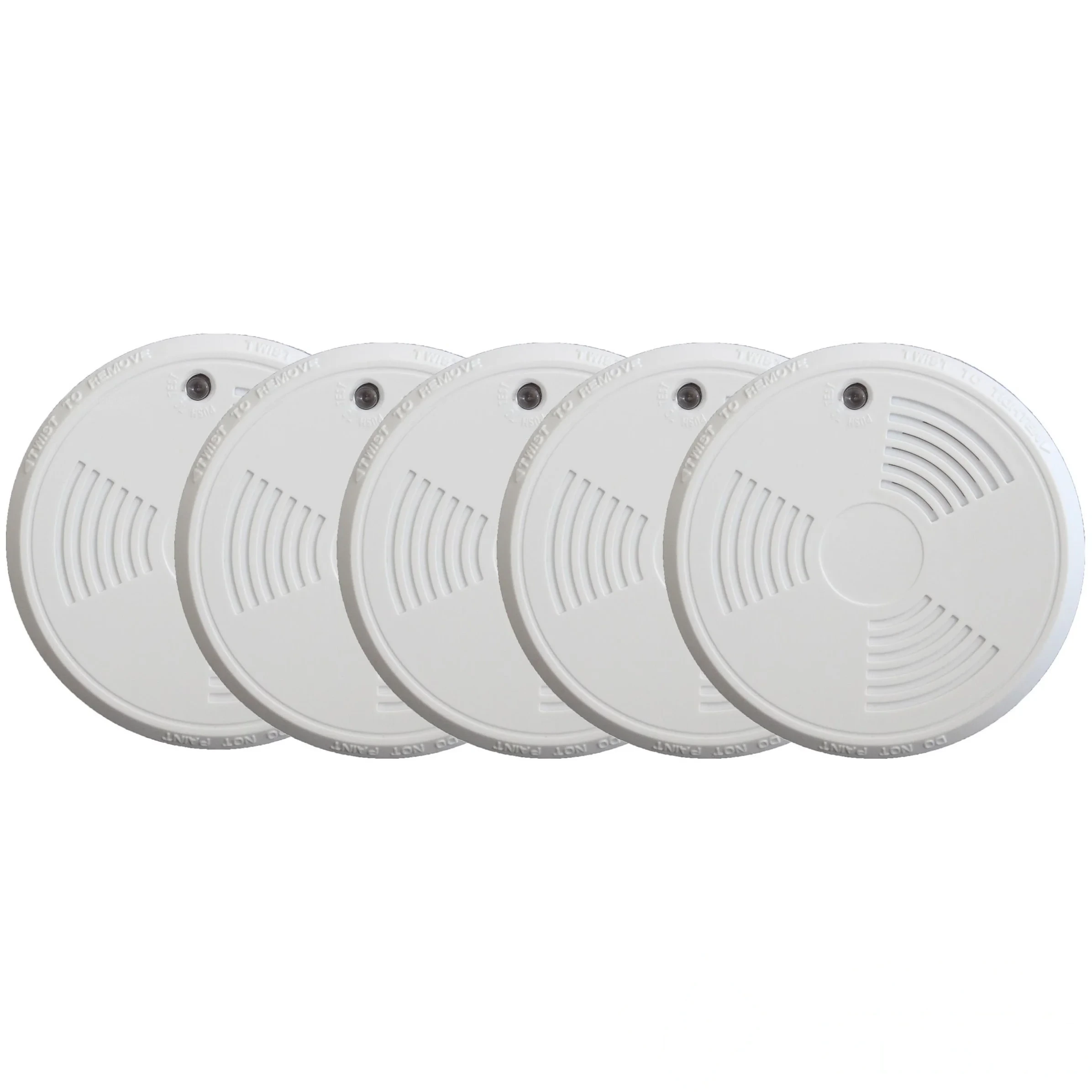 Pack 5 Détecteurs de fumée EN 14604 avec attestation — image 1