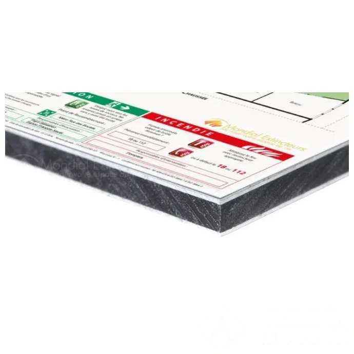 Plan d'évacuation sur Dibond blanc - Format A0 — image 1