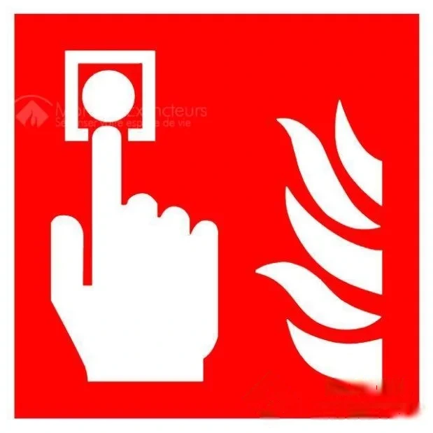 Panneaux PVC - Alarme Incendie - 200 × 200 mm — image 1