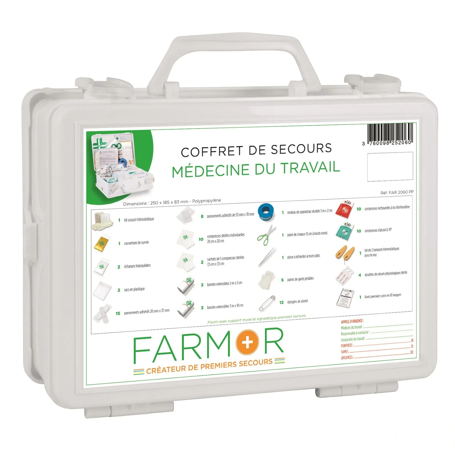 Coffret de secours médecine du travail — image 1