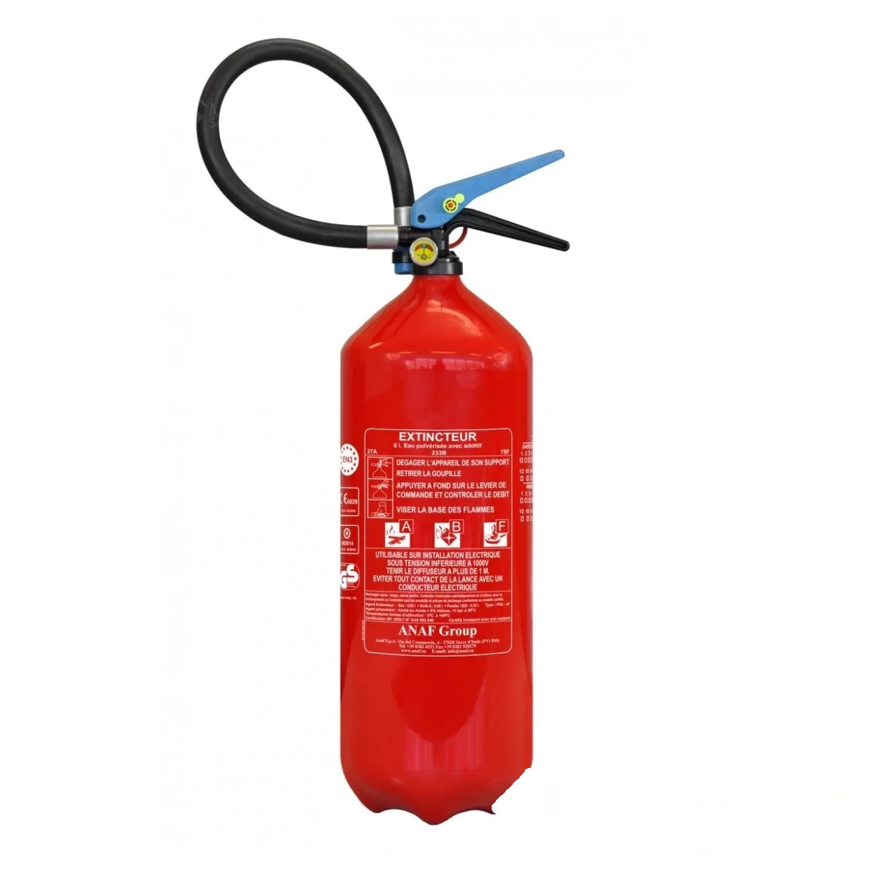 Extincteur 6 L ABF - Spécial cuisines avec support — image 1