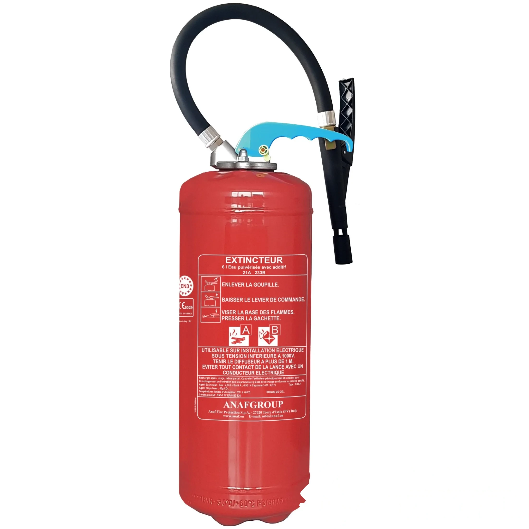 Extincteur 6 L ABF marque ANAF - Pression auxiliaire — image 1