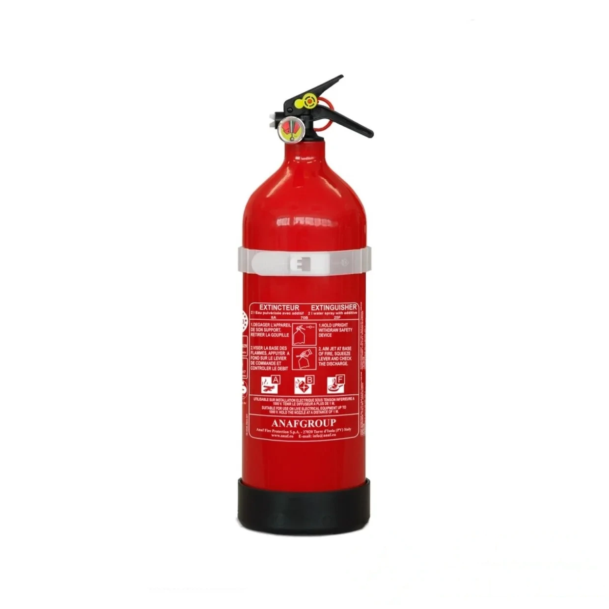 Extincteur 2 L ABF NF - Marque ANAF - FS2 - Y