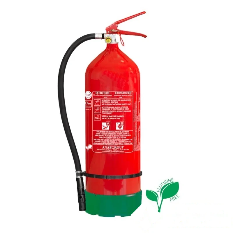 Extincteur 9 L avec additif sans fluor - NF - Marque ANAF