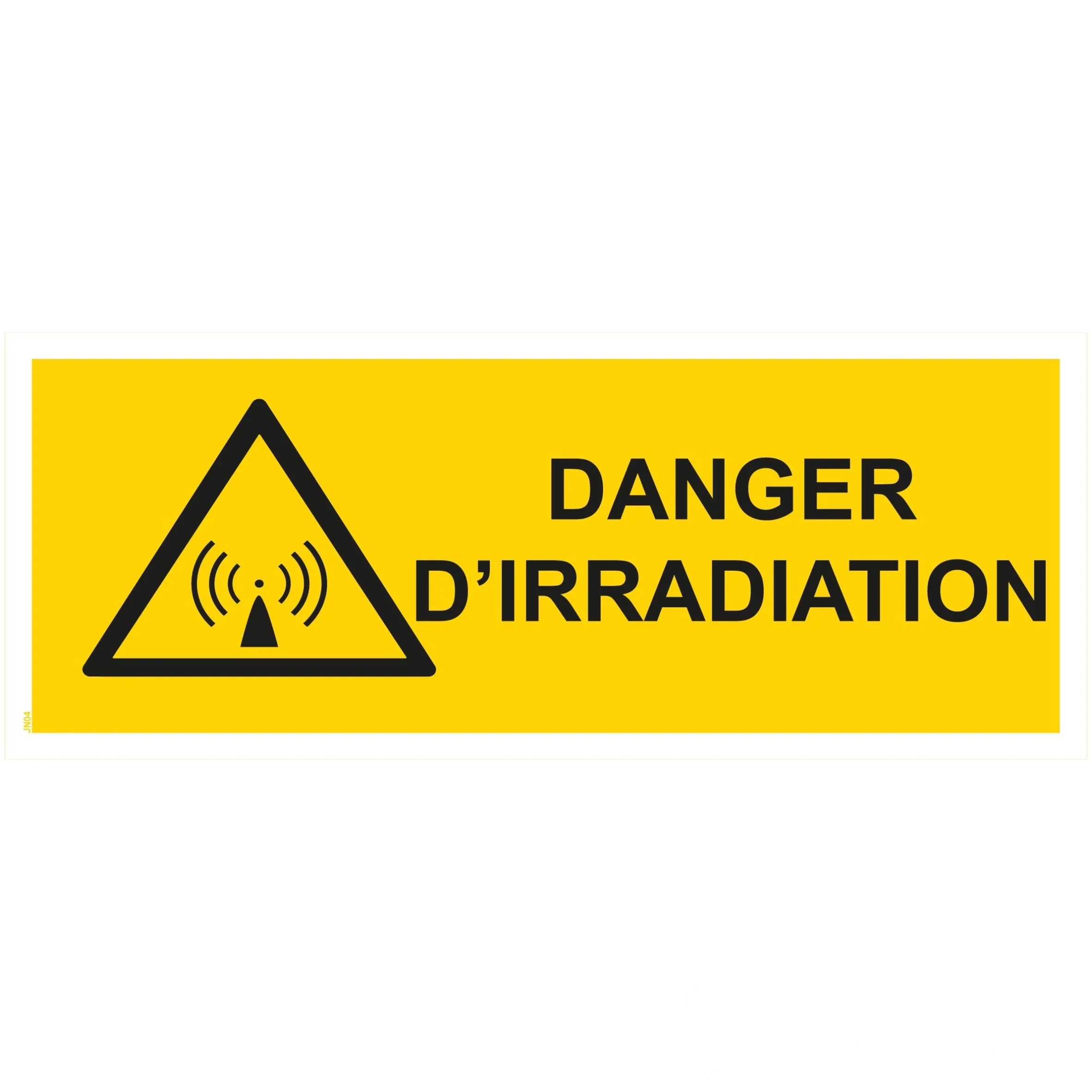 Panneau "Danger d’irradiation" - PVC 200 × 80 cm — image 1