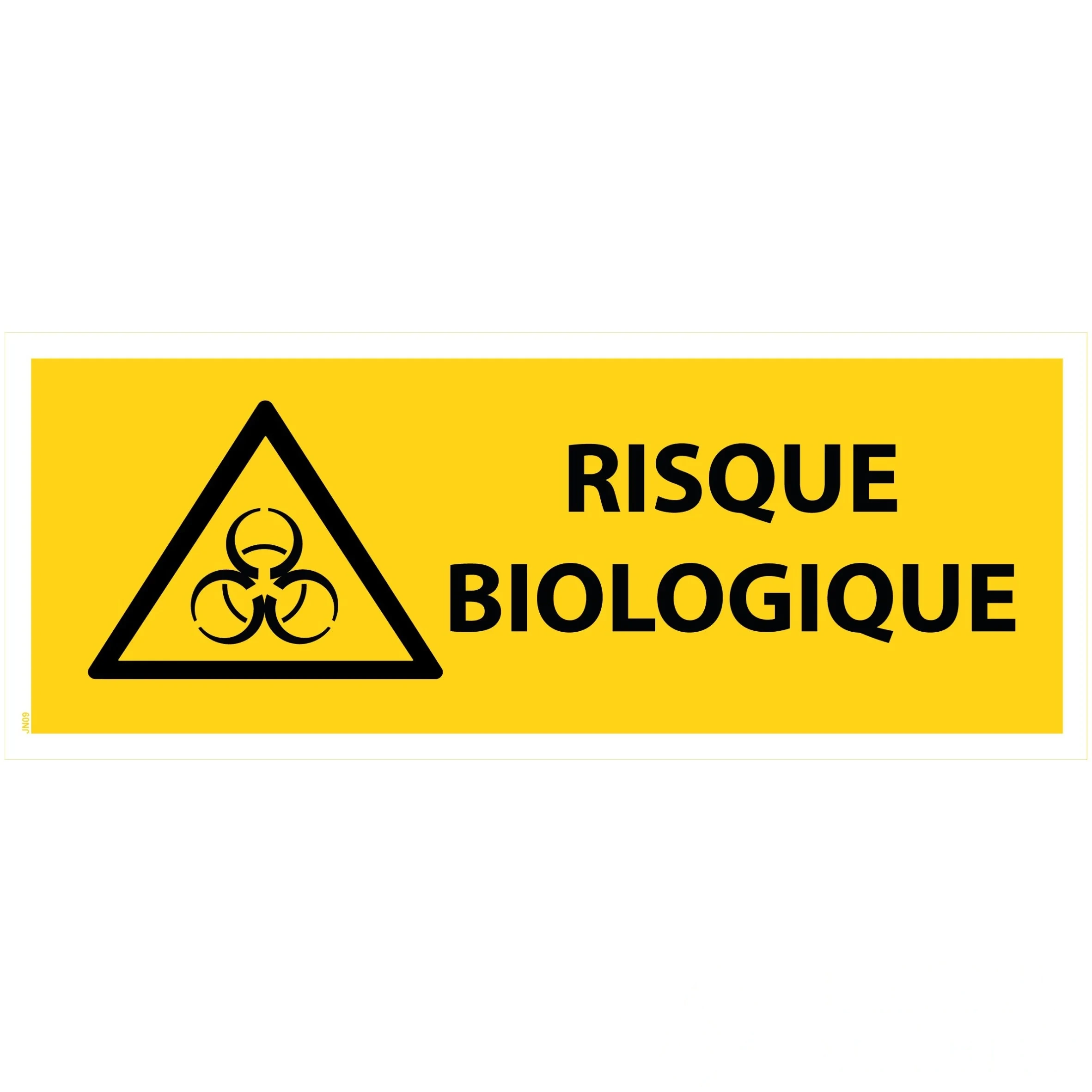 Panneau "Risque biologique" - PVC 200 × 80 cm — image 1