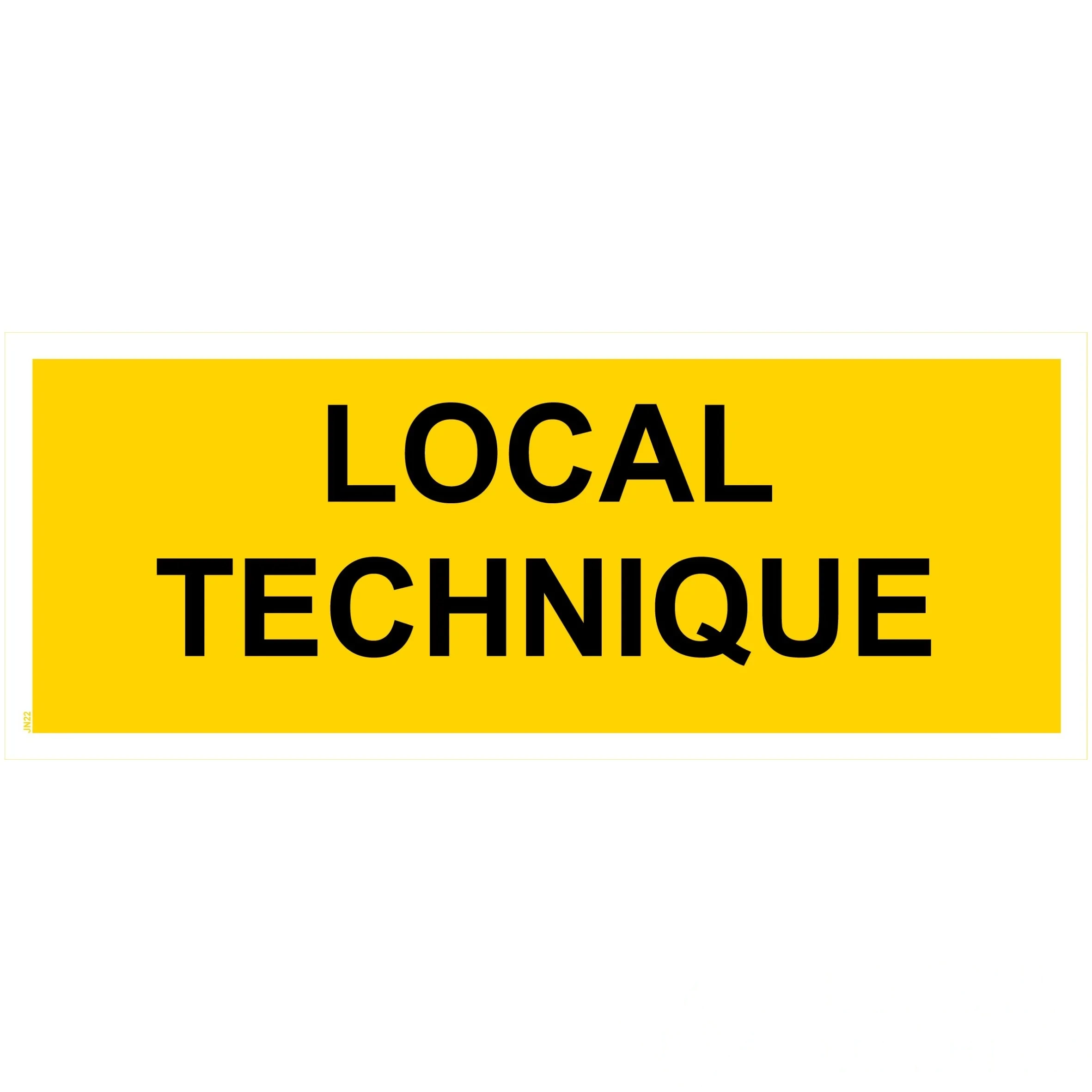 Panneau "Local technique" - PVC 200 × 80 mm — image 1