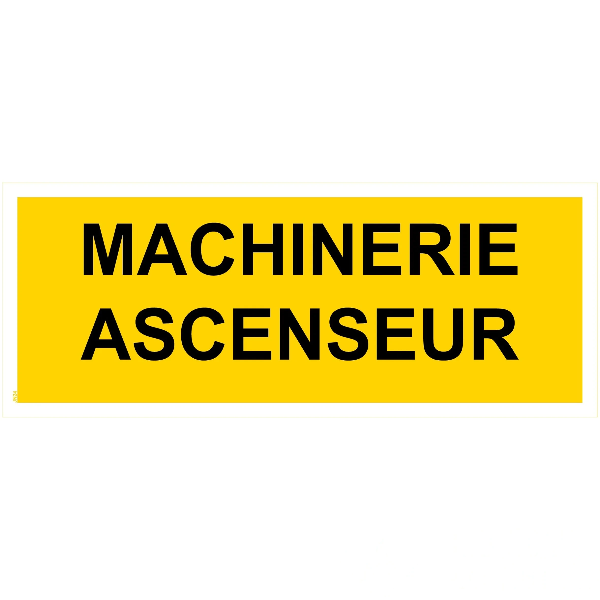 Panneau "Machinerie ascenseur" - PVC 200 × 80 mm — image 1