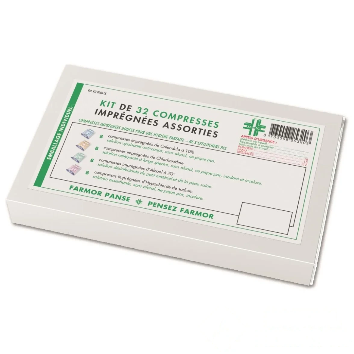 Kit de 32 compresses imprégnées panachées — image 1